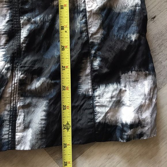 Chico’s size 3 Button Down Jacket Swishy Windbreaker Modern Shabby Chic - Picture 5 of 5